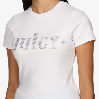 Juicy Couture Majica FITTED T-SHIRT WITH RODEO JUICY DIAMANTE 